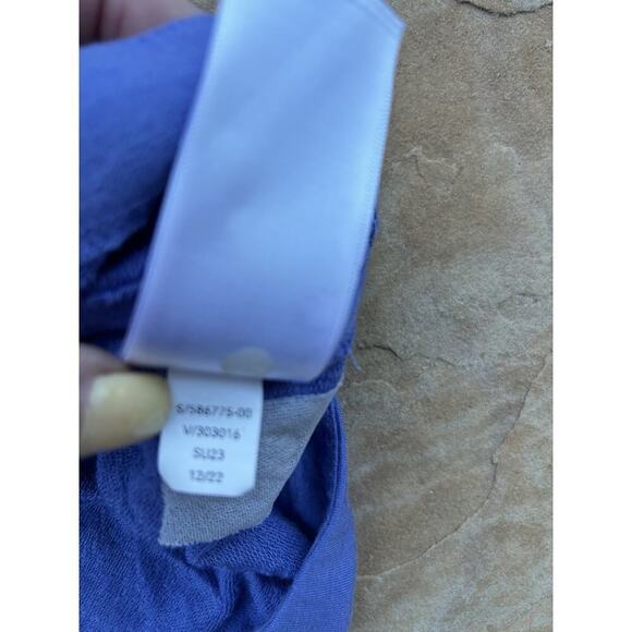 Athleta Top Womens S Purple Explore Tee Split Back Yoga Flow Studio Practice - Picture 3 of 4